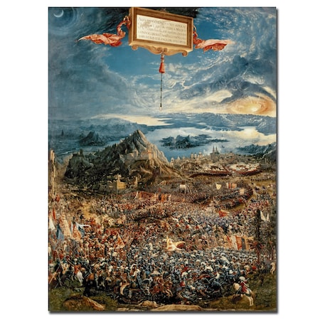 Albrecht Altdorfer 'The Battle Of Issus, 1529' Canvas Ar,24x32